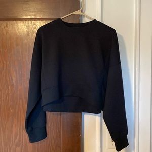 Abercrombie YPB black cropped sweatshirt. Size S.